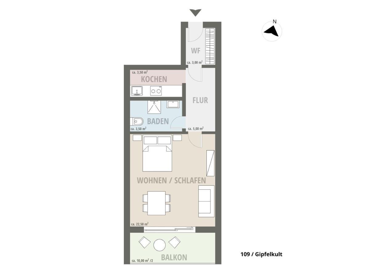 Kult Apartment - Gipfelkult Oberstdorf Eksteriør billede